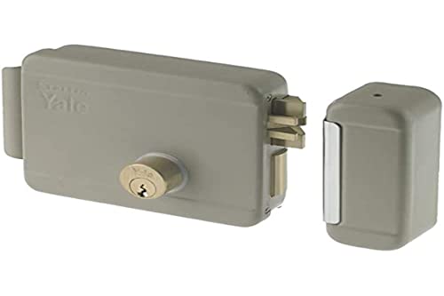 Cerradura eléctrica de sobreponer para puertas Art. 68080 con pestillo azionabile retraído externo y retraído interno tramite Llave, a distancia mediante impulso eléctrico de bajo voltaje (10 W-12 V). Catenaccio mecánico a 2 mandate azionato mediante llave retraído I