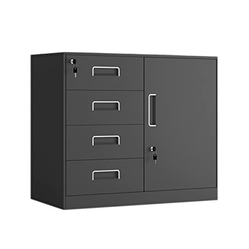 Archivador Gabinete bajo Archivador Oficina Estaño Gabinete de datos financieros Cajón de la sala Gabinete de almacenamiento con cerradura Gabinete pequeño Muebles de oficina para el hogar ( Color : B