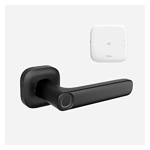 UNRED Compatible con YEEUU R2 Cerradura de Puerta Inteligente Huella Dactilar/Tarjeta NEC/aplicación de teléfono con Soporte de Bloqueo de pestillo Tuya/Alexa/Google Home (Color : R2 and H1)