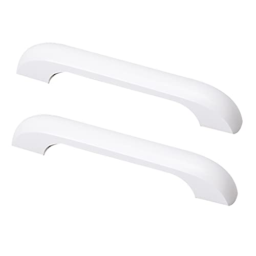 2 piezas Tirador de madera para habitación infantil Pomos puerta para niños Manijas Armario Vistoso Tiradores para gabinetes Manillas para cajones,cocina,sala de estar (Hole distance 128mm,White)