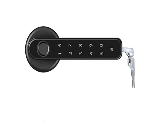 Cerradura de puerta inteligente con lector de líne Inicio Smartlife Huella digital y amp;PIN Wireless Smart Handle Lock Biometría Tuya Blue-tooth Control de acceso Cerradura de puerta para la pantalla