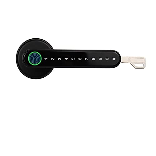 Gama alta Cerradura Bluetooth TTLOCK Cerradura de puerta de casa inteligente 。Compatible con Alexa Google Home Cerradura biométrica de huellas dactilares Cerradura de manija eléctrica Puerta de madera