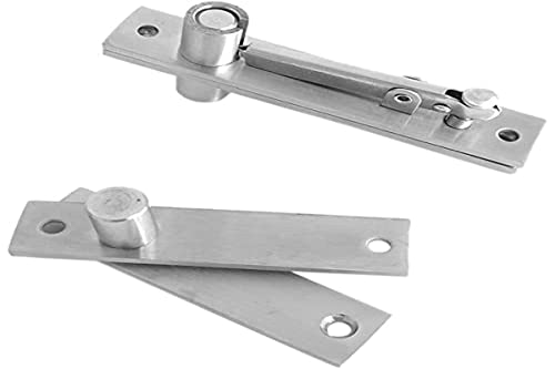 SODIAL Bisagra de Puerta Pivotante de Acero Inoxidable Bisagra de Pivote Resistente para Puertas de Madera Eje de 360 ??Grados Sistema de Bisagra Murphy de Acero Inoxidable