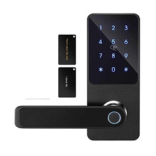 Cerradura Inteligente, Aplicación Ttlock, teclado de entrada sin llave, huella dactilar, código de acceso biométrico, manija inteligente Digital, cerradura de puerta, Wifi, Control remoto,Cerrojo Int