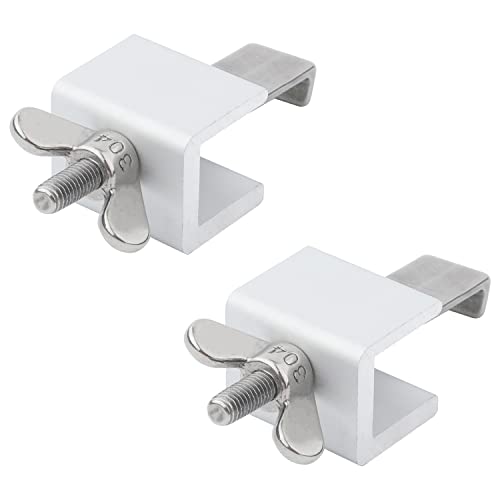 2 Piezas Cerradura de Puerta Portátil, Acero Inoxidable Seguridad Cerradura de Puerta Portátil para Viajes Seguridad Dispositivos de Seguridad de Puerta para Hotel Dormitorios (Plata)