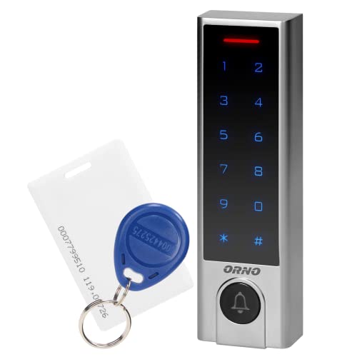 ORNO ZS-824 Control de Acceso Con Lector De Tarjetas, Etiquetas De Proximidad y Como Botón De Timbre IP68