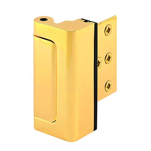 Defender Security U 11442 - Cerradura de refuerzo de puerta – Añade extra de alta seguridad a tu hogar y evita la entrada no autorizada – Tope de 3 pulgadas, construcción de aluminio