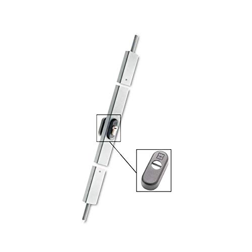 Cerradura banda Vertical Blanca Serie 32 Mottura H 2500 mm Art. 325922 Fácil Cerradura de sobreponer (Vertical a lado la cerradura principal la puerta. Corsa Barras ajustable de 20 a 85 mm