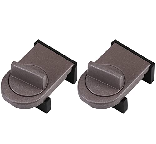 2 Piezas Cerradura de Seguridad Ajustable para Ventana Corredera, Tapón de Seguridad Ajustable para la Ventilación de la Ventana para Proteger a los Niños y Mascotas (Color Gris)