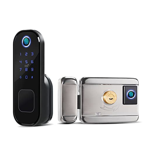 WYBFZTT-188 Cerradura de puerta electrónica DOBLE CARA Garden Outdoor Gate Lock Tuya App Aplicación WiFi PassCode RFID CARD FRENTE FRENTE DE DIENTÍN DE FINAL