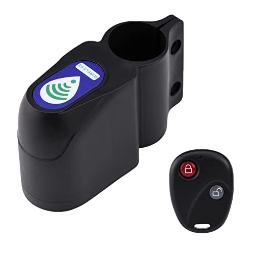 Dioche Cerradura de Alarma Remota de Bicicleta, ABS Control Remoto Inalámbrico Alarma de Vibración de Seguridad Bloqueo Antirrobo