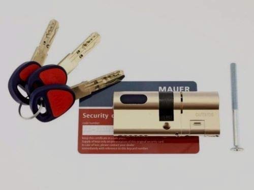 NEW!!!!! MAUER NW6 ASGARD (Assa Abloy) Cilindro Europeo Red Line De Alta Seguridad (Ext 36/61 Int)