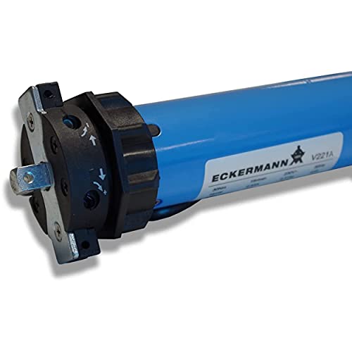 Eckermann Motor de hilo tubular para persianas mecánicas V221A Ø45 10NM apto para tubo ZF 54 y octogonal 60 - Fuerza de tracción 30 kg - motorización de persianas y toldos