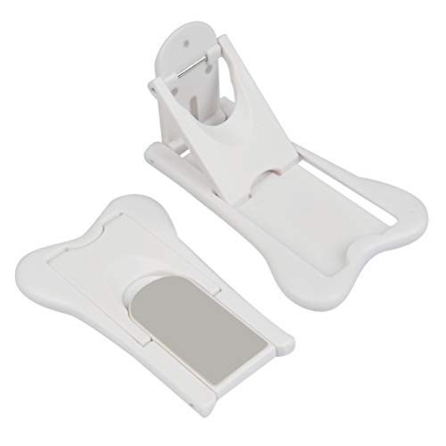 FOCCTS 2pcs Cerraduras de Puertas Deslizantes Corredizas de Seguridad para Ventanas Pegamento Fuerte sin Taladrar Cerrojo de corredera para Seguridad,Cerradura puerta corredera bloqueo de ventana