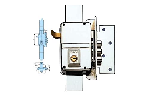 Yale-azbe - Cerradura seguridad 9 cilindrico hs3 puerta 45mm derecha niquel