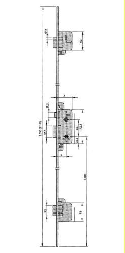 YALE 8922-80 AL YL6 70 cc M3 Cerraduras