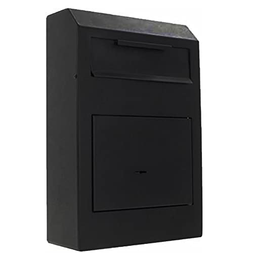 Rottner T06204 Caja Fuerte con Ranura para depósito Cashmatic Basic, Color Negro, Cerradura de Llave de Doble paletón, Tornillos de fijación incluidos