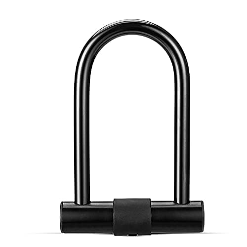 Mabe - Candado U-Lock Tamaño Pequeño para Bicicleta | Candado de Alta Seguridad | Antirrobo en U Resistente al Agua | Cerradura Oculta | Color negro