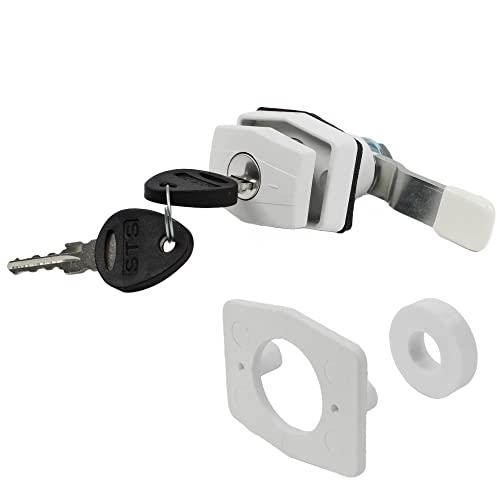 STS Push Lock - Cerradura hexagonal para puerta de servicio, por ejemplo, caravana, barco, etc