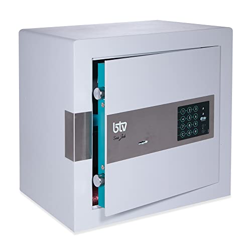 BTV | Caja Fuerte Electrónica modelo Jade E-40 | Caja Fuerte de Alta Seguridad | Cierre con Cerradura de Gorjas y Cerradura Electrónica