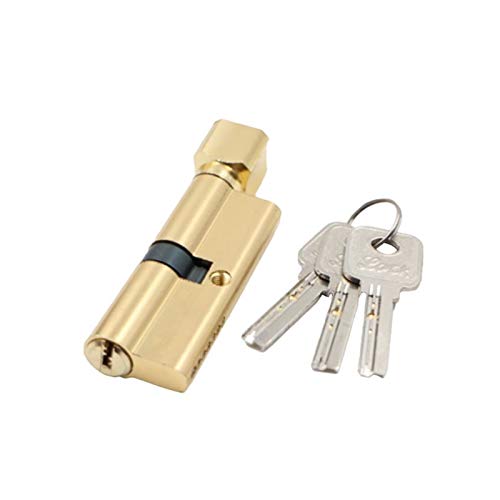 1set Puerta Cerradura de Cilindro sesgada 70mm antirrobo Entrada Puerta de Puerta de Metal con 3 Llaves de Seguridad de Seguridad Interior Dormitorio Cerradura Cerraduras Antibumping (Color : 1)