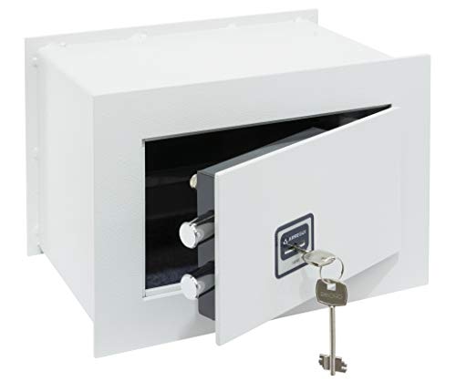 ARREGUI Ideal 5 271310 Caja fuerte de empotrar a pared con cerradura de llave, Caja de Seguridad para casa y hogar, fácil de usar, 20 x 30 x 20 cm, 7 L