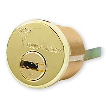 Mul-t-lock Junior Rim & Mortaja Rimo Cilindro. Mul-t-lock Llanta Mortaja 2 Llaves Cilindro de mortaja de alta seguridad (latón)