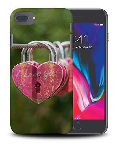 Funda de teléfono con cerradura de corazón para Apple iPhone 7 | iPhone 8 | iPhone SE (2020)