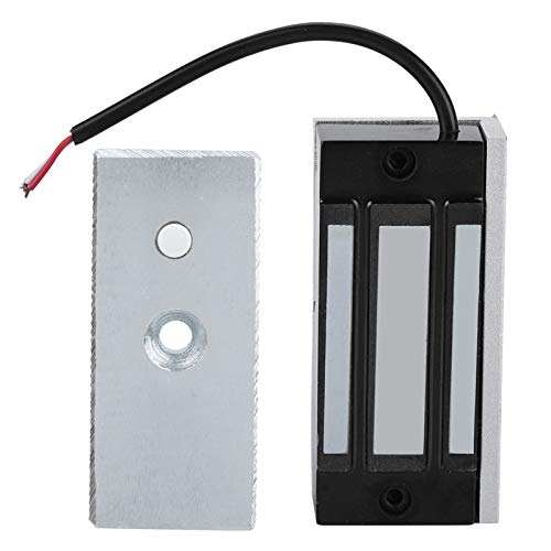 DC 12V Cerraduras electromagnéticas, Mini aluminio cerradura de puerta magnética electrónica con el tirón linear 60kg para el control de acceso