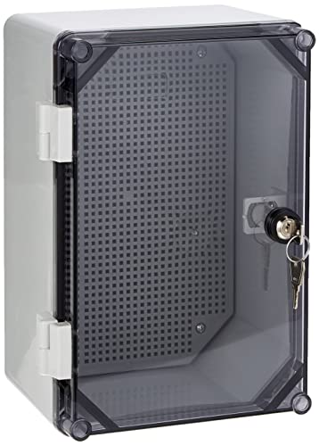 Armario de control UNI-mini/T con cerradura 300 x 200 x 160 mm, caja de distribución industrial 43.02 IP65 5917