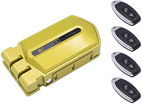 Cerradura Invisible Golden Shield Alarm con 4 mandos y alarma de 95db