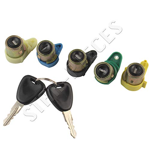 STARKIT PERFORMANCE 5 cerraduras de puerta para Renault Kangoo 1 y Nissan Kubistar (1997-2009) se vende con llaves