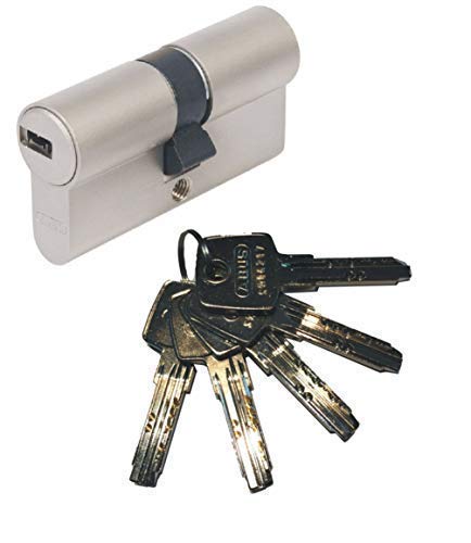 ABUS EC550 - Cerradura cilíndrica (28 x 34 mm, incluye 5 llaves)