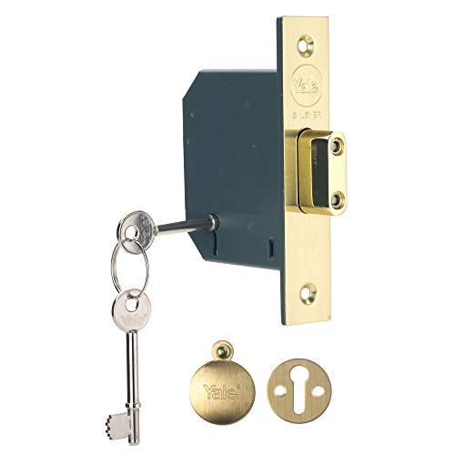 Yale Locks P-M552-PB-65 - Cerradura encastrable (5 puntos, 6,7 cm), color latón pulido [Importado de Reino Unido]