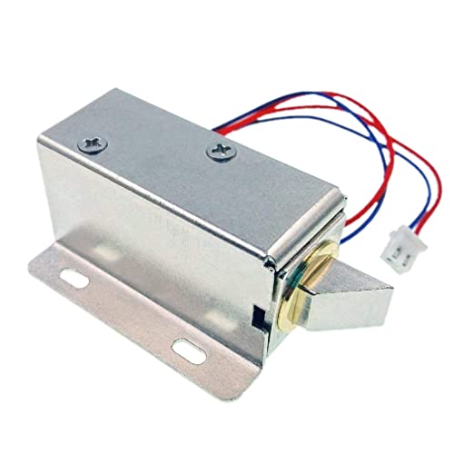 JZK® DC 12V cerradura magnética puerta eléctrica bloqueo de solenoide eléctrica asamblea candado de seguridad para sistema de seguridad armario de puertas de seguridad