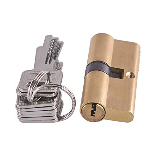 Cilindro AB Key Bloqueo antirrobo 65 70 80 90 115 mm Cilindro Biased Lock Entrada Brass Door Lock Alargado Core Extended Keys Cerraduras Antibumping (Color : 70mm(35x35))