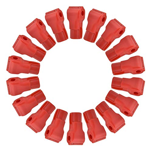 100pcs Cerraduras de Gancho de Clavija Stop Lock, Cerradura de seguridad Roja de Plástico, para Enlace de Mercancías, Ganchos para Supermercados, Antirrobo para Tiendas, 4.5/6/7mm(7MM)