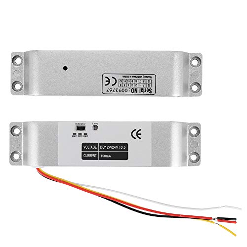 Cerradura eléctrica magnética 1000KG, DC12V Puerta de inducción Control de acceso de entrada Cerradura eléctrica de puerta abatible para sistema de seguridad con retardo de tiempo