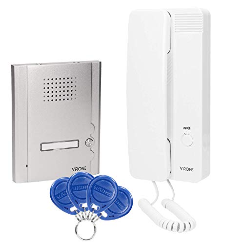 Virone DP-14 Interfono para vivienda familiar (4 cables, 230 V CA, retroiluminación)