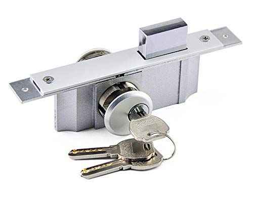 Cerradura,Cerraduras de embutir para puertas Cerradura Seguridad para Puerta de marco puerta cerraduraDeadlatch Kit oculta de acero endurecido pin de la placa frontal, 3 llaves