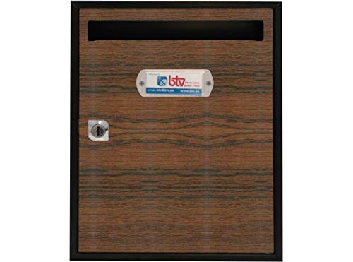 BTV BTV Buzon Interior BTV Vertical Teide Acero Cerezo 300X240X80 mm 15822