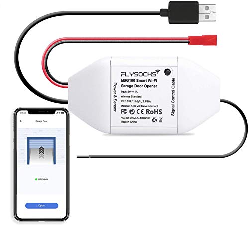 Puerta de Garaje Inteligente Control Remoto Inalámbrico, Compatible con Alexa, Google Assistant, no Requiere Hub