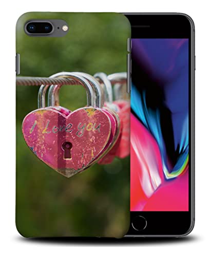 Funda para iPhone 7 Plus de Apple con cerradura de corazón para iPhone 8 Plus