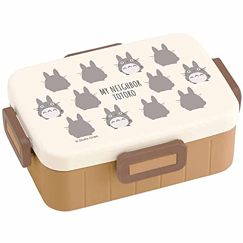 Skater YZFL7AG-A Cerradura antibacteriana de 4 Puntos, Caja Bento, 22 FL oz (650 ml), My Neighbor Totoro, Silhouette Ghibli, Fabricado en Japón