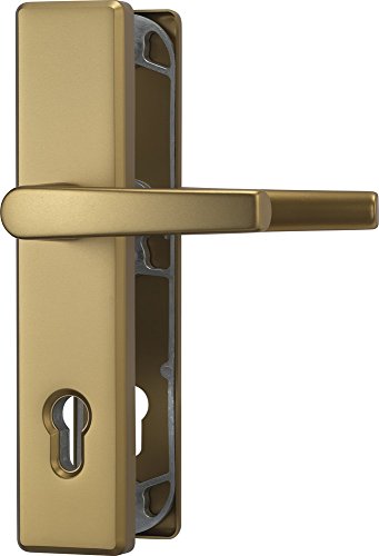 Abus 08301 Cerradura de Seguridad Tipo HLS214 b.Dr. EK, F4 Bronze, Beidseitig Drücker