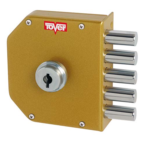 Tover 6000P, Cerradura seguridad cierre interior T2 c/llave dcha. esm.oro