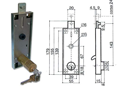 Prefer B551-081H Cerradura Basculante Cil 50