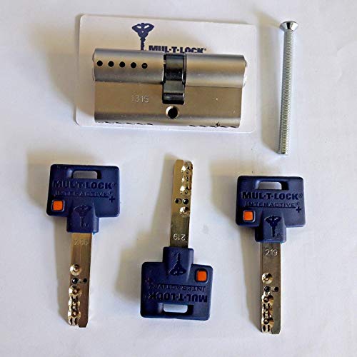 MUL-T-LOCK INTERACTIVE + Cilindro de cerradura de cilindro perfilado, 3 llaves (31/31)