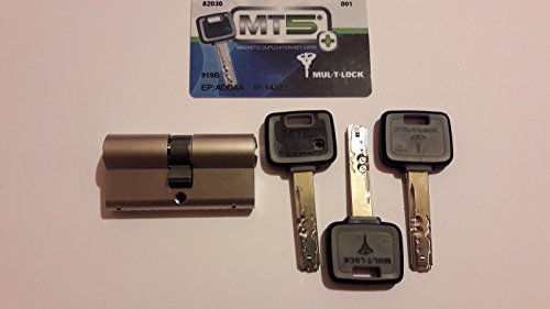 mul-t-lock MT5 + Euro de alta seguridad cerradura de cilindro 3 llaves y tarjeta de identificación, 31/31, 1