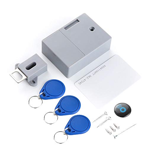 Splenssy Sensor de Tarjeta IC, CajóN de Armario, Cerradura Digital Invisible Invisible Smartlock DIY sin Agujero Perforado